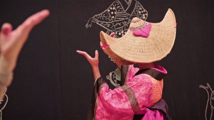 Woman in pink kimono dancing | Nishimonai Bon Odori - The Dance For the Deceased | Japanoizy | Japan Travel Video | ANYDOKO