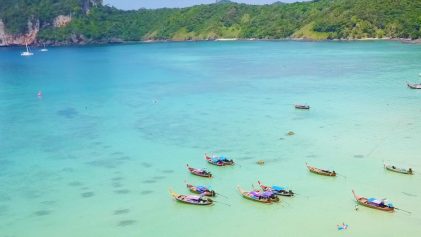 Thai Islands landscape drone shot | Koh Pha Ngan Waterfall Hike | Thailand Travel Video | ANYDOKO