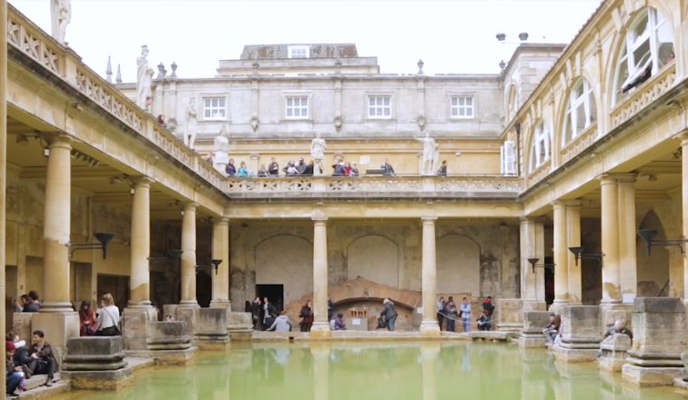The Ancient Roman Baths Bath House | Beautiful Ancient Roman Baths | United Kingdom Travel Video | ANYDOKO